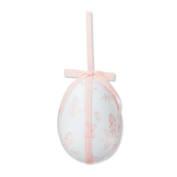 My Texas House Large Pink‎ Floral Fabric Decorative Egg, 6in - Easter 2025 - Picture 1 of 6